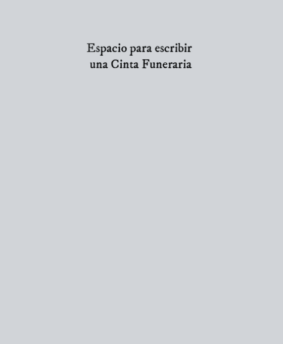 Cinta para arreglos funerarios