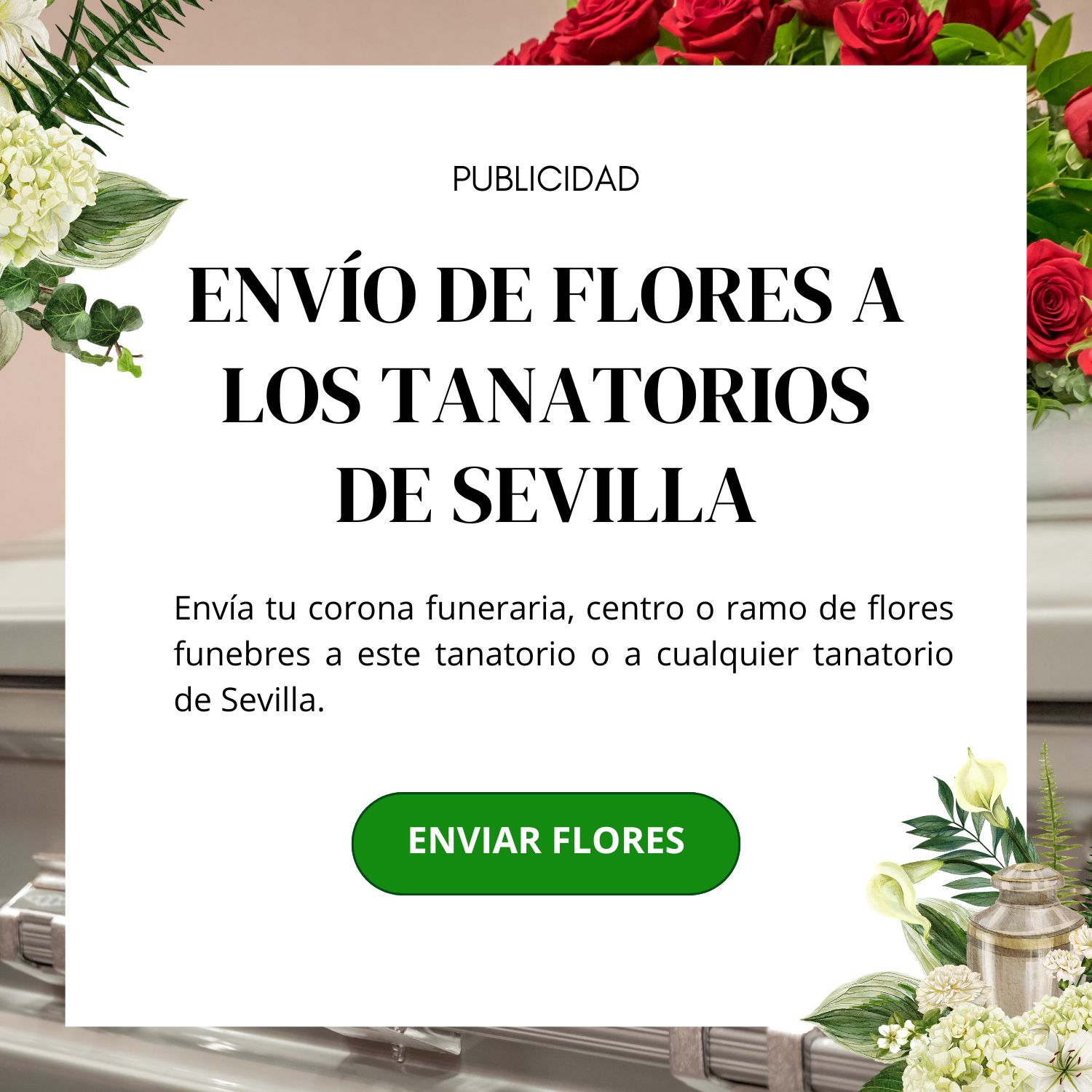 Envio de flores funerarias en Sevilla